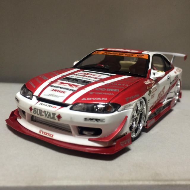 AOSHIMA - 1/24 青島 VERTEX S15シルビア 改 オリジナルD1グランプリ風