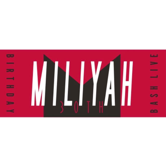 KAWI JAMELE - 加藤ミリヤ miliyah Birthday live フェイスタオルの