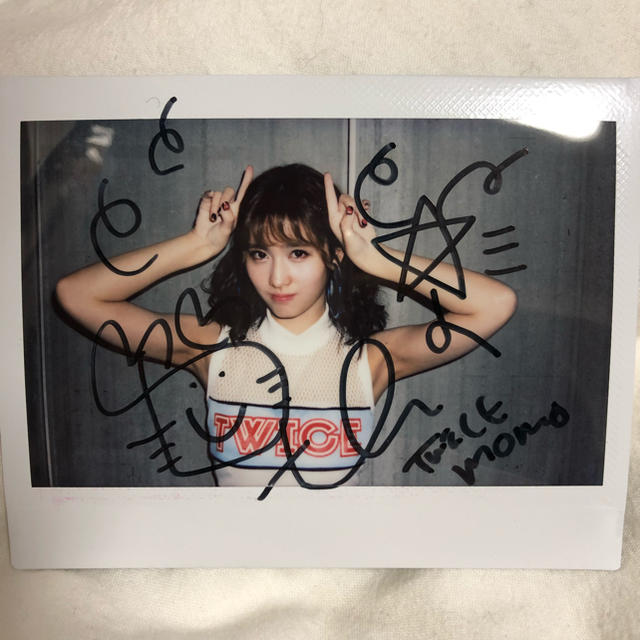 twice モモ 直筆サイン入りチェキの通販 by yulhi's shop｜ラクマ