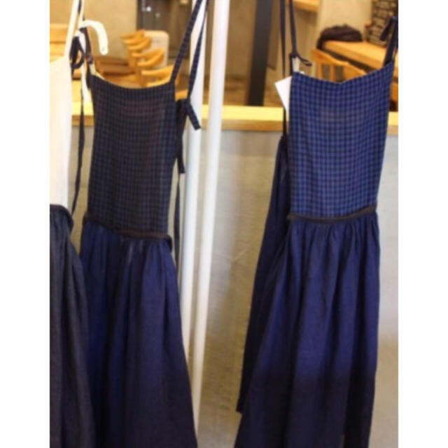 nest Robe - 希少！ツゲ製作所リネンエプロン・上インディゴギンガム