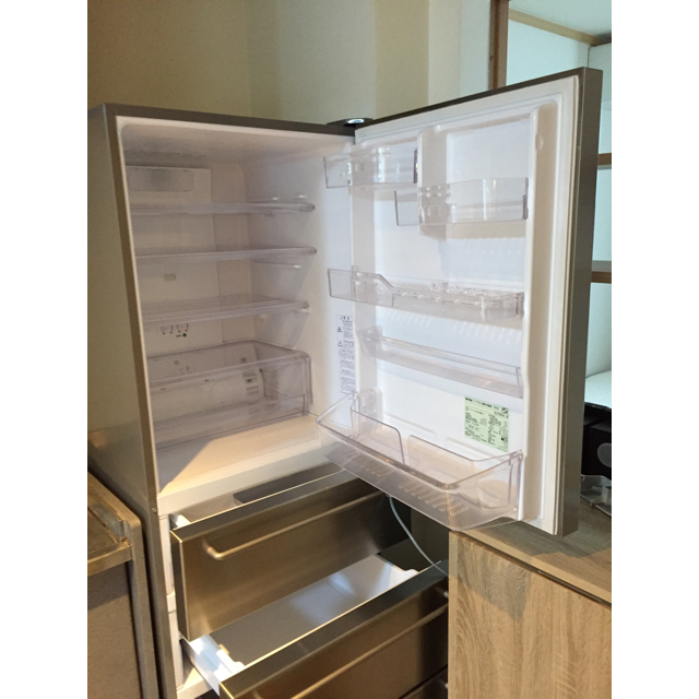 MUJI (無印良品) - 無印良品 冷蔵庫 355L ステンレス MJ