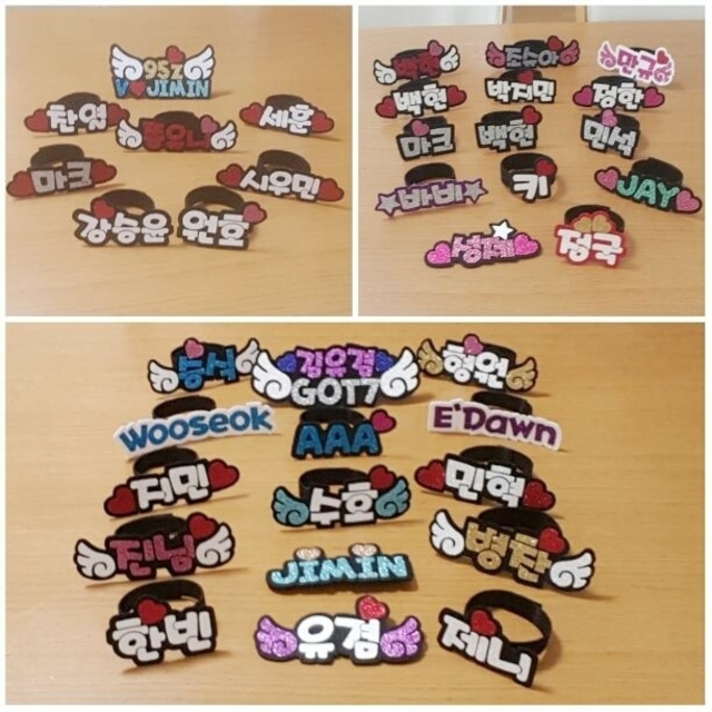 ネームプレート(ブローチ、ペン用ラ制作可/2コ―100円、4コ以上―200円割引