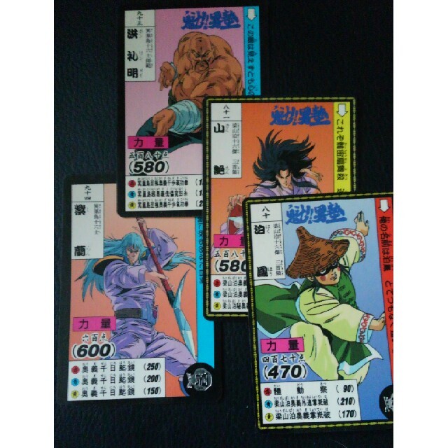 NOT FOR SALE】魁男塾 カードダス パート2 台紙 魁男塾 カードダス