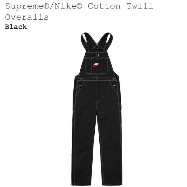 Supreme - 黒S 希少 シュプリーム ナイキ オーバーオールの通販 by LW