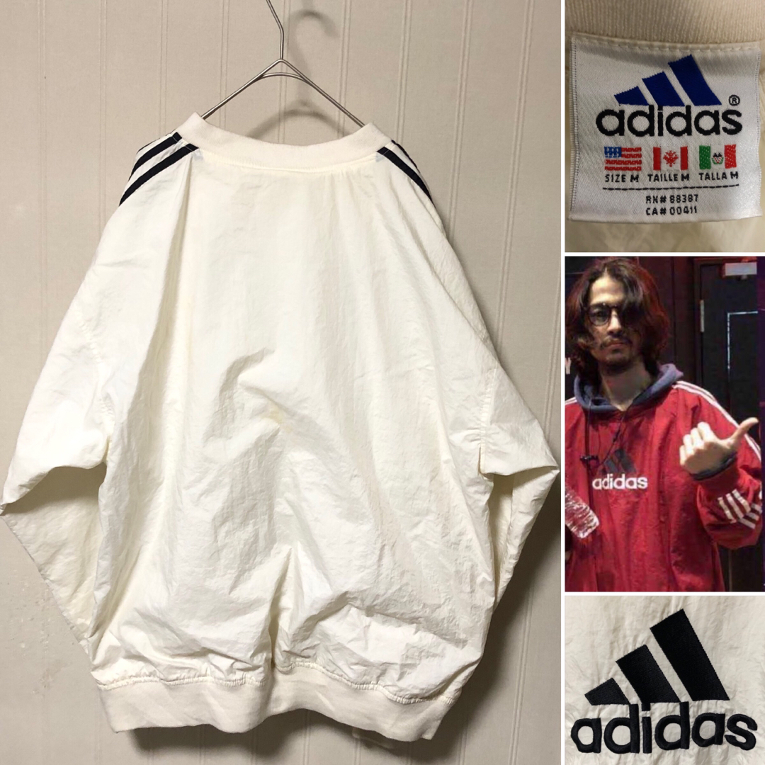 adidas - 90s adidas 常田大希 万国旗タグ プルオーバー ナイロン