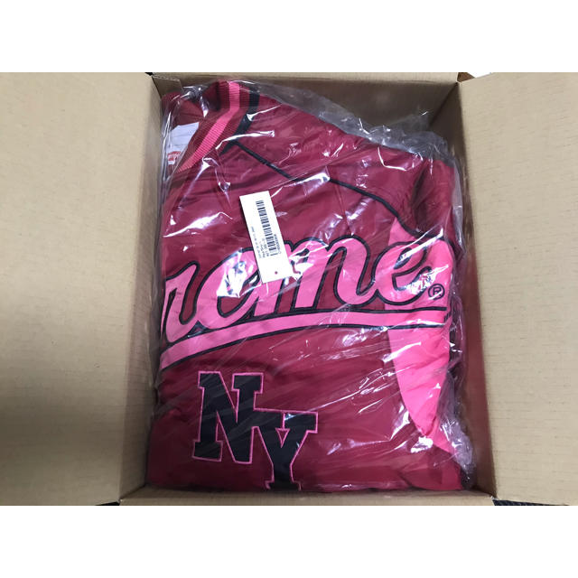 Supreme - SUPREME CONTRAST SCRIPT VARSITY JACKET Sの通販 by