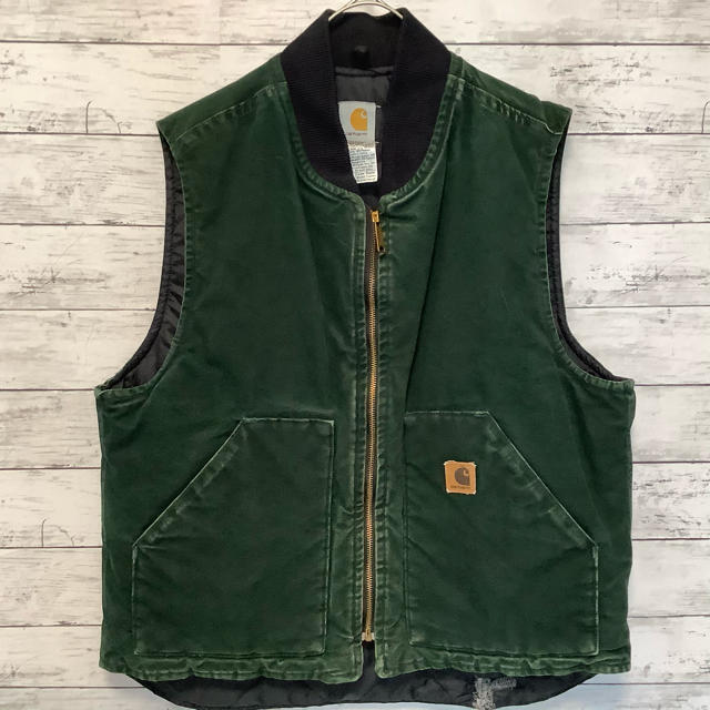 carhartt - [一点物][carhartt]90'sダックベスト グリーンの通販 by