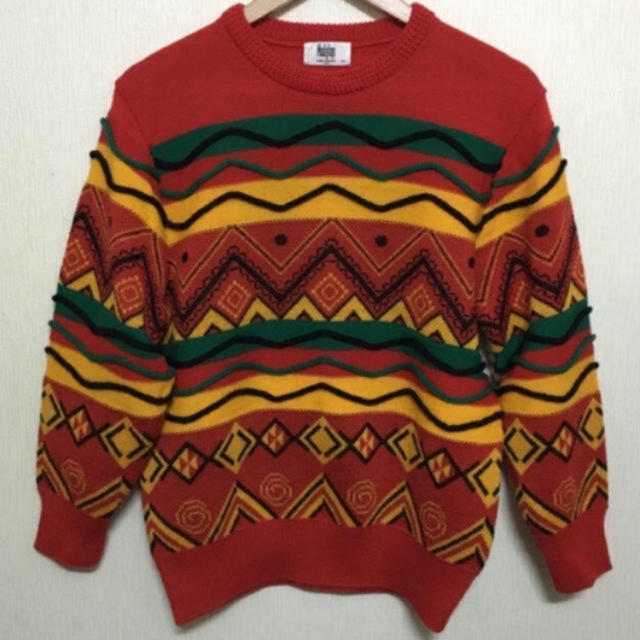 COOGI - モディリアーニ Modigliani ニット セーター クージー 総柄 3D