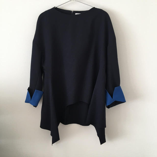 最終値下げ 2025SS ENFOLD ドレープヘムシャツ ブラック サイズ38 最終