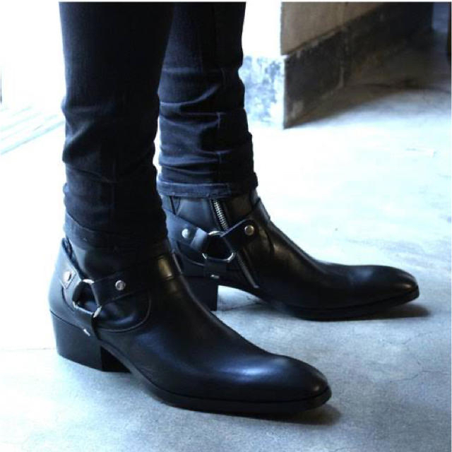 サンローランリングブーツメンズ サンローラン型 リングブーツ