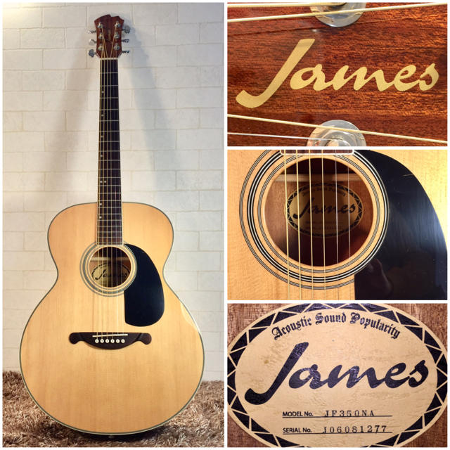 James - 1050.James JF350NA/トップ単板/低弦高調整済‼️の通販 by