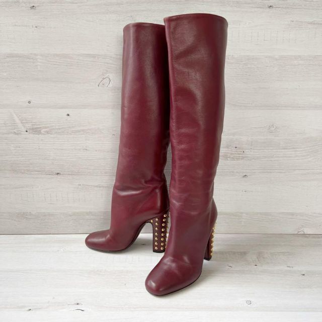 GUCCI ヒール スタッズ ロングブーツ レザー GUCCI(グッチ) ⁄ ロング