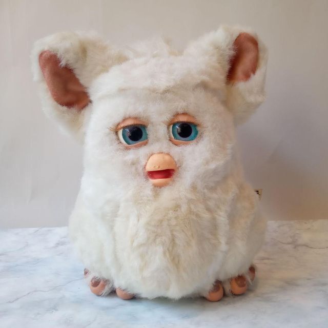 再入荷】ファービー2 英語版 スノーボール ホワイト 白 青目 不動品