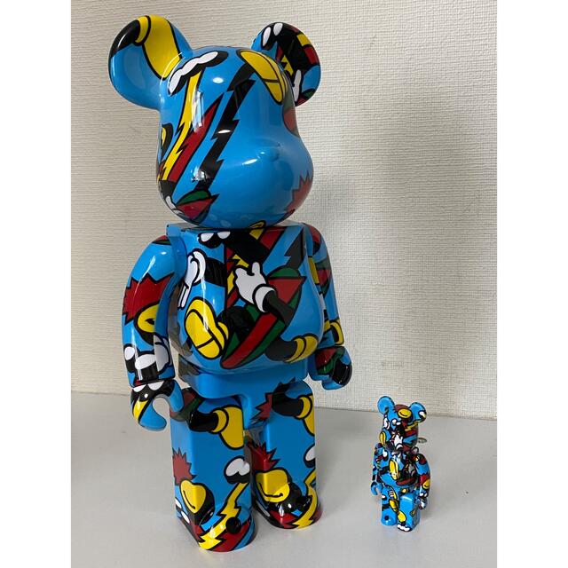 BE@RBRICK - ベアブリック/Grafflex Arts/400%/限定/100%/セット/箱付