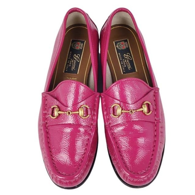 GUCCI - 美品 グッチ GUCCI ローファー ホースビット エナメルレザー