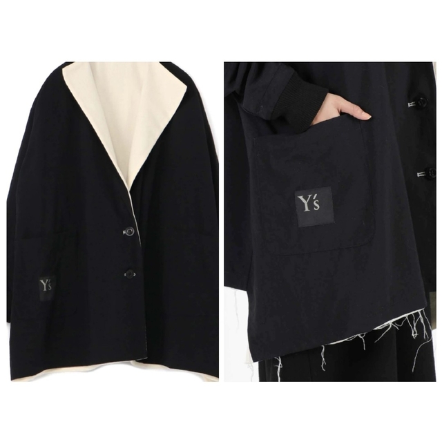 Yohji Yamamoto - 新品 Y's ワイズ COTTON WOOL NYLON SHORT COATの