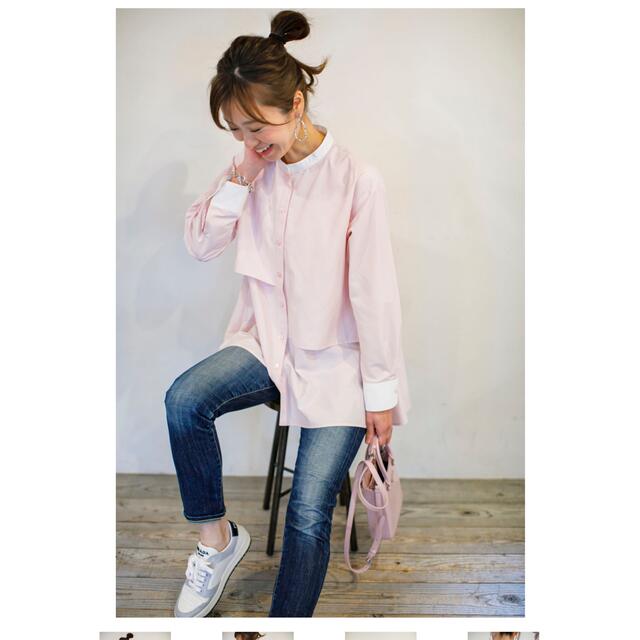 anplegant(アンプレガント)クレリックシャツ/ピンクの通販はau PAY