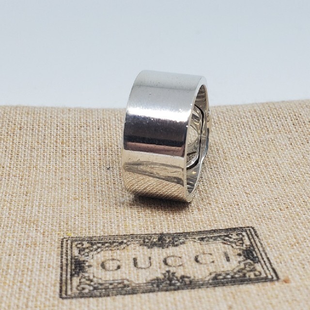 GUCCI - 【廃盤美品】GUCC インターロッキングG ワイドリング【16号