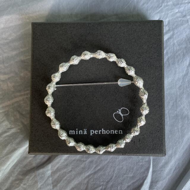 mina perhonen - ミナペルホネン タンバリン ブローチ シルバーの通販