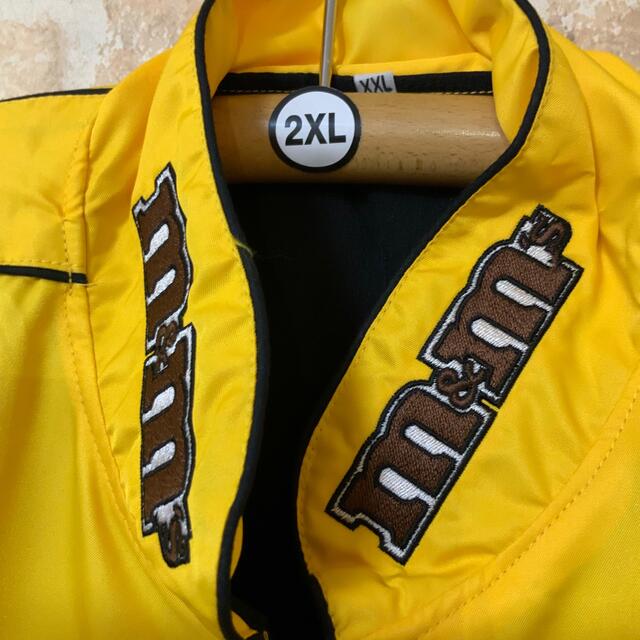 M&Ms レーシングジャケット 2XL エムアンドエムズ イエローブルゾン の