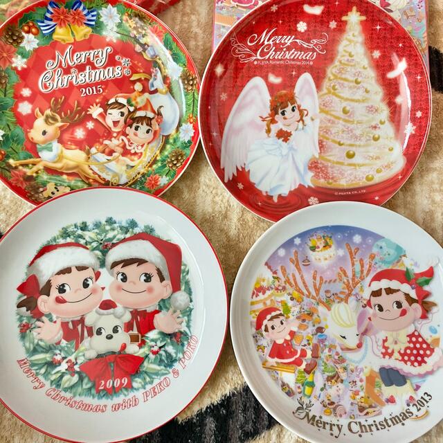 不二家 - クリスマス ペコちゃん お皿 不二家 お皿セット ぺこちゃん