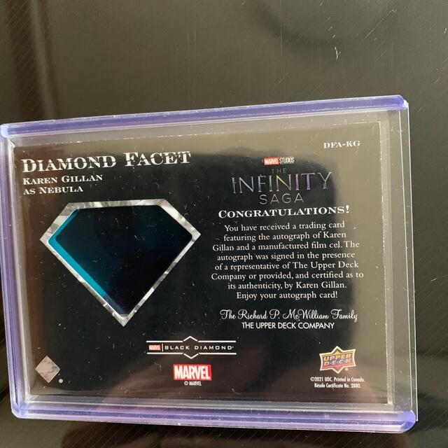 アベンジャーズ Karen Gillan 直筆サインカード ネビュラ 49枚限定
