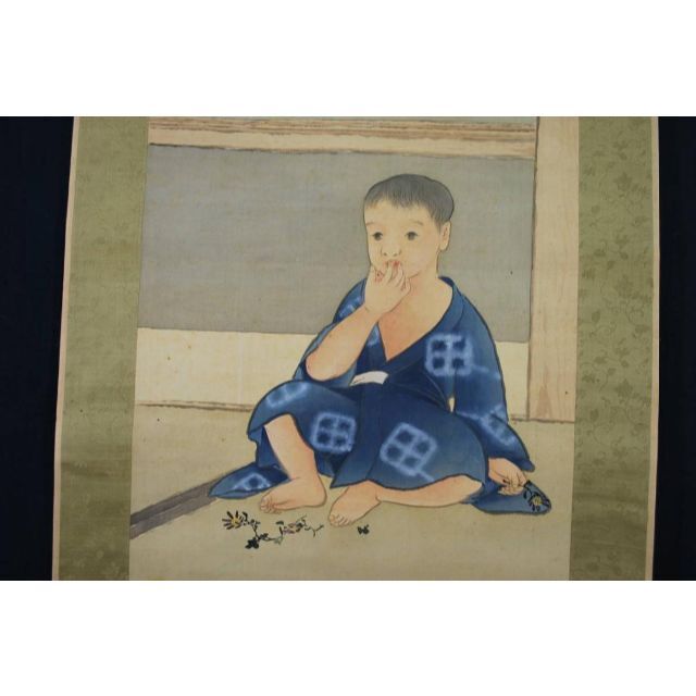 真作】関田華亭/子供の図/掛軸☆宝船☆P-336 Jの通販 by 掛軸✩宝船