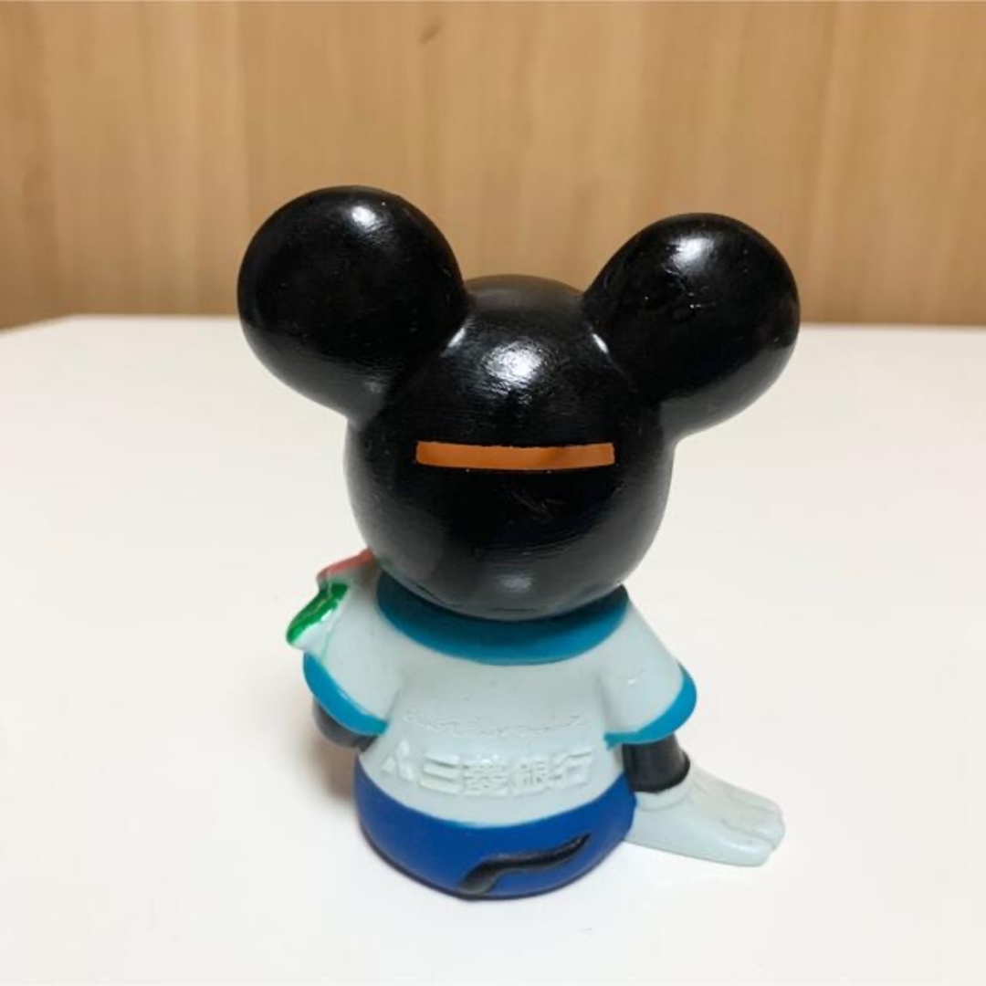 Disney - ☆匿名配送 ミッキーマウス 三菱銀行 ソフビ貯金箱 当時物の
