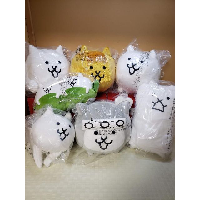 にゃんこ大戦争 BIGぬいぐるみ 7種類 全てタグ付き にゃんこ大戦争 BIG