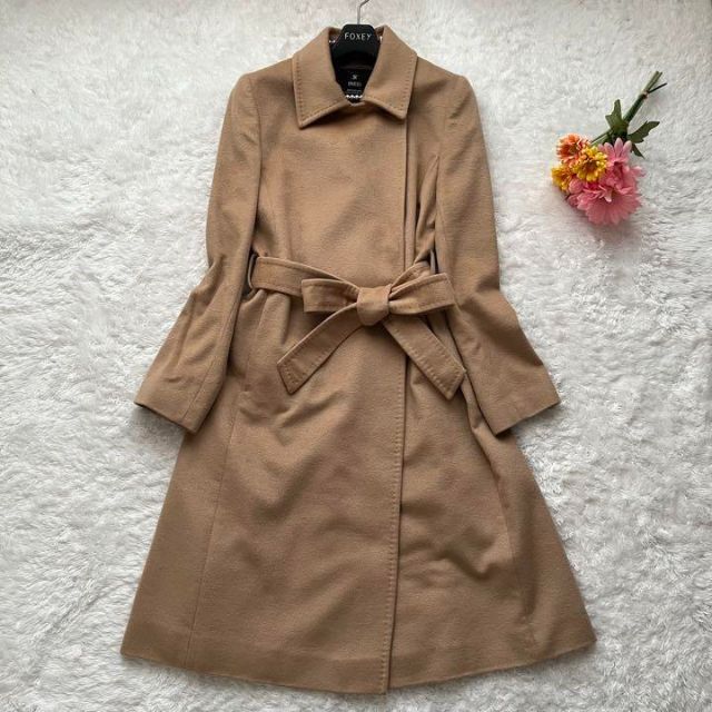 INED - 【美品】INED カシミヤ100% ロングコート キャメル ベージュ