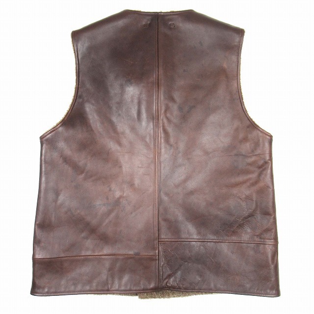 21AW ナイジェルケーボン レザー ジャーキン ベスト リバーシブル