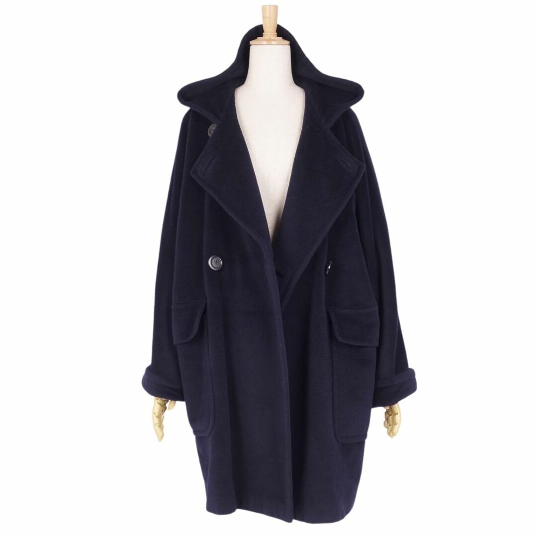 Max Mara - 美品 マックスマーラ Max Mara コート 白タグ フード付き