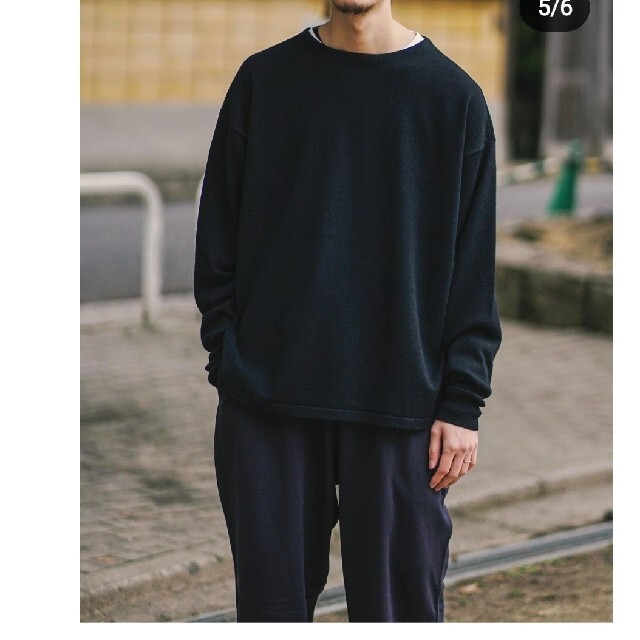 COMOLI - COMOLI ウール和紙 コモリニット (ネイビー)の通販 by トム's