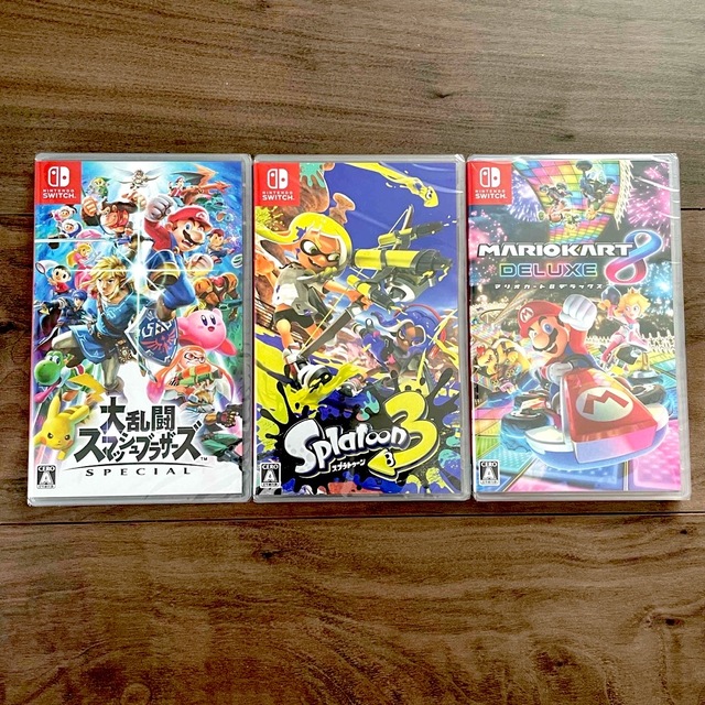 Nintendo Switch - Nintendo Switch ソフト3本 新品未開封の通販 by た