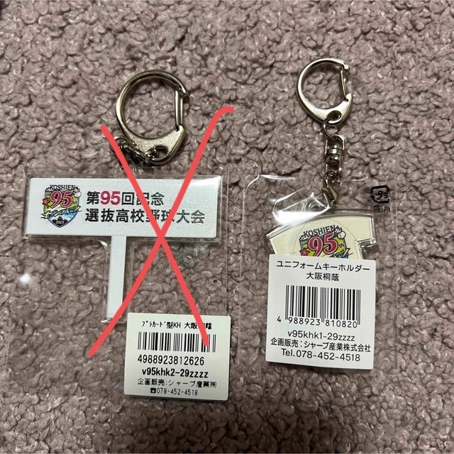 第95回記念選抜高校野球大会 2023 大阪桐蔭 ユニフォームキーホルダー