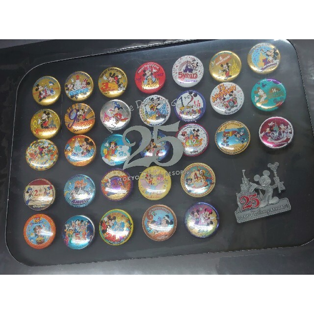 Disney - ディズニー 25周年 缶バッジ ピンバッジ コレクションBOX TDL
