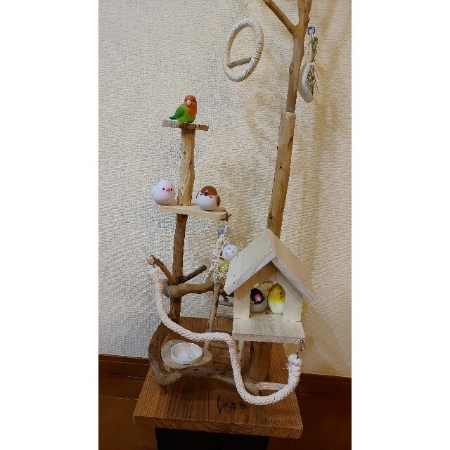 バードアスレチック3way♪ ハンドメイド 流木 バードジムの通販 by Rin