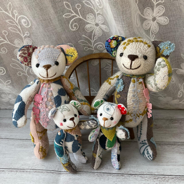 クッキー様専用☆ミナペルホネン☆ハンドメイド☆クマちゃん達