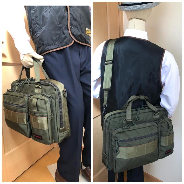 BRIEFING - 【美品希少】BRIEFING A4LINER 2way レンジャーグリーンの