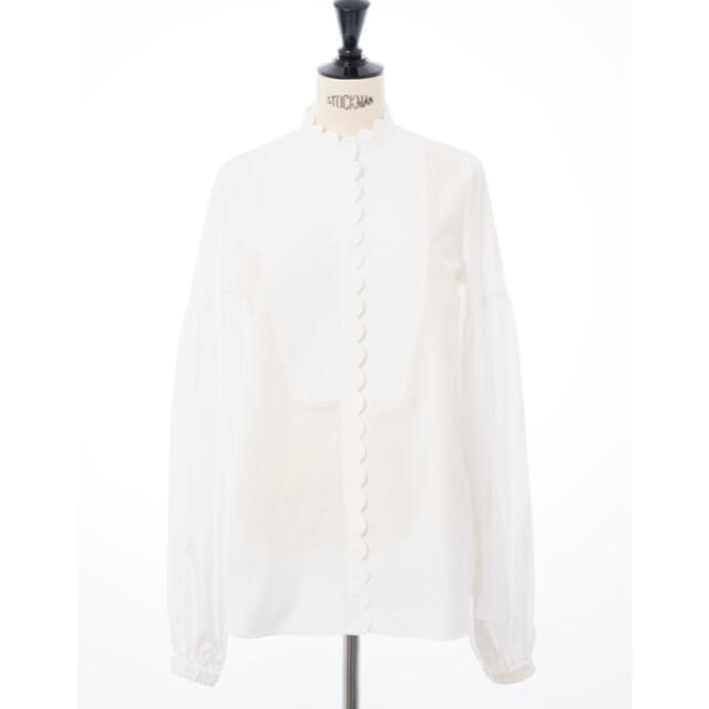 Drawer - KEINARITA ケイナリタ パフスリーブ スカラップ シャツ 36