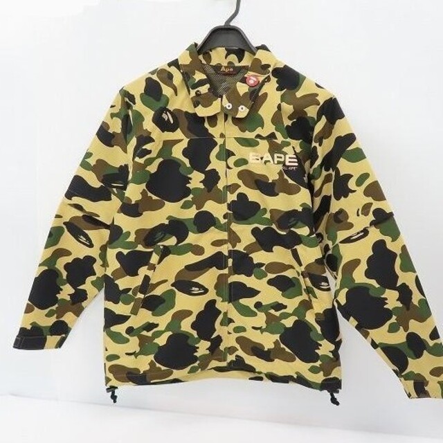 A BATHING APE - エイプ レインジャケット黄カモの通販 by ハリウッド