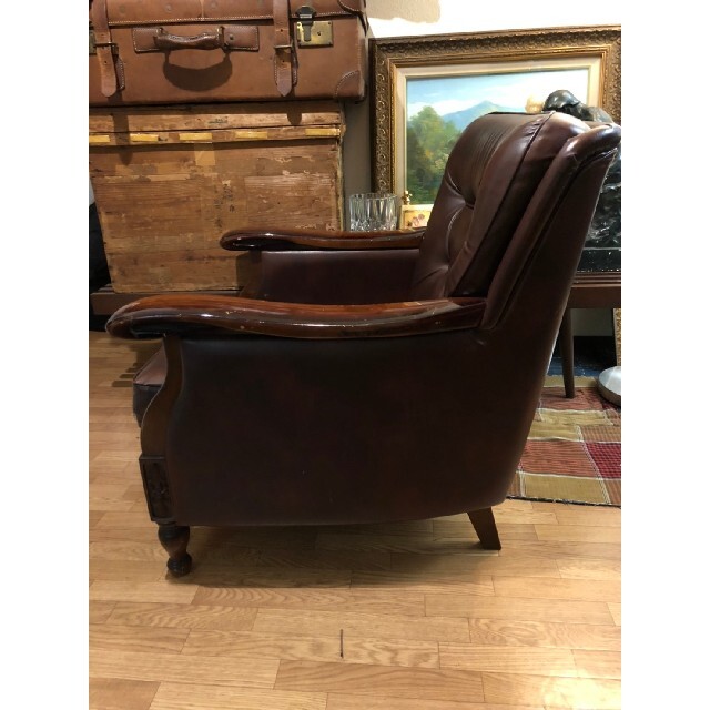 カリモク家具 - 専用です オールドカリモク karimoku 1人掛けソファ