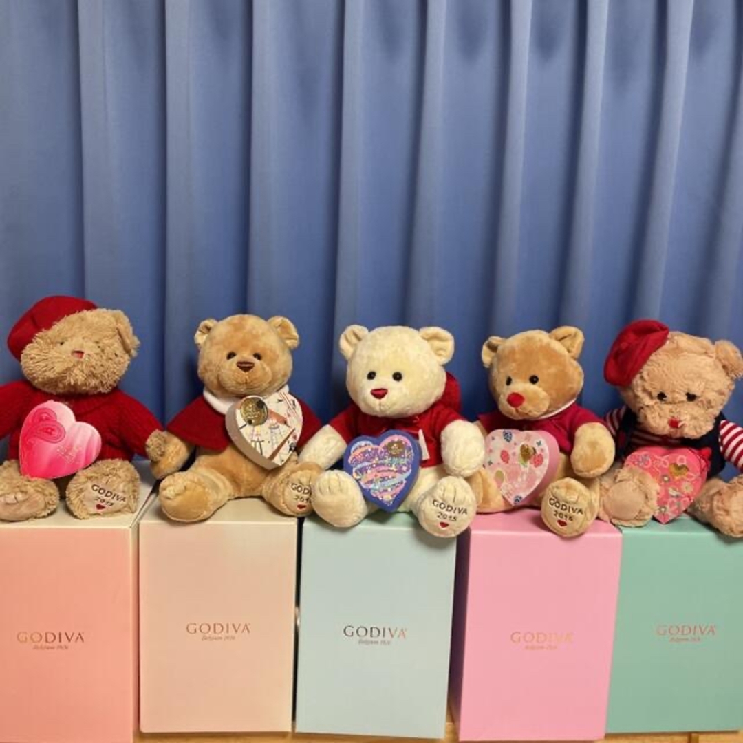 GODIVAゴディババレンタインデークマさんセットくまのぬいぐるみの通販