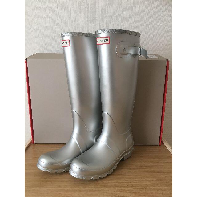 HUNTER - HUNTER長靴シルバー23cmの通販 by mm94's shop｜ハンターなら
