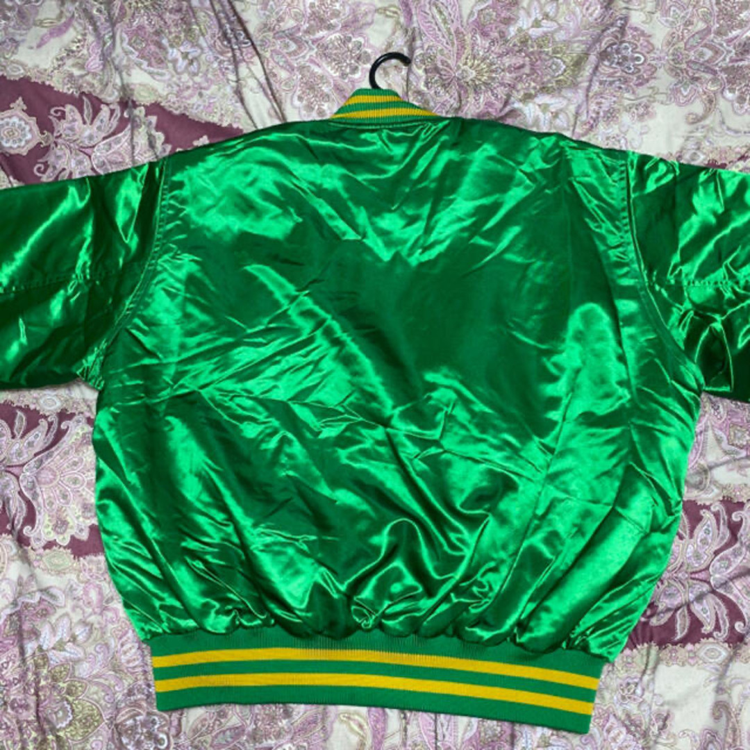 こっちのけんと着用モデル！KEBOZ サテンスタジャン M 【GREEN】の通販