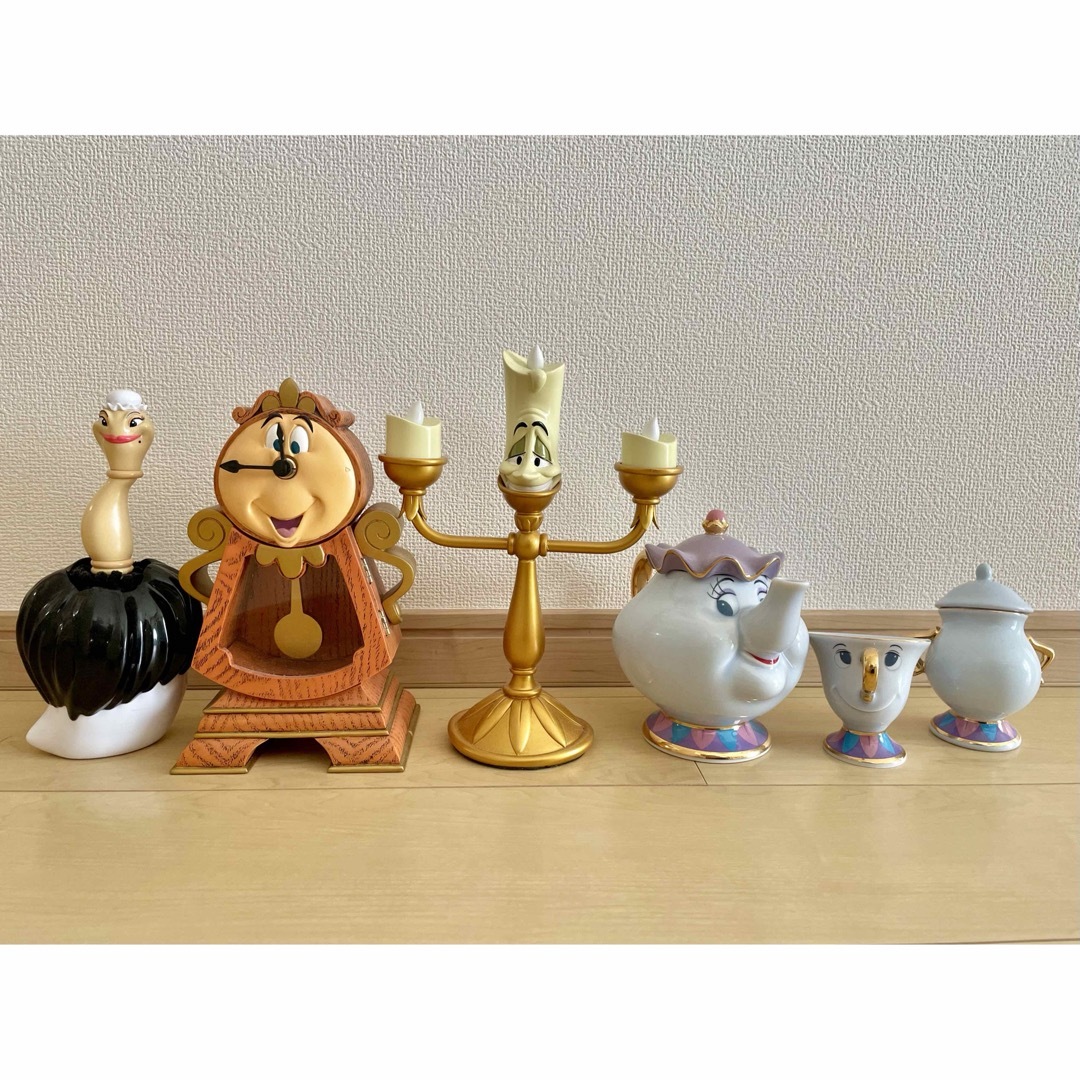 Disney - 美品 美女と野獣 ルミエール コグスワース ポット夫人 等の