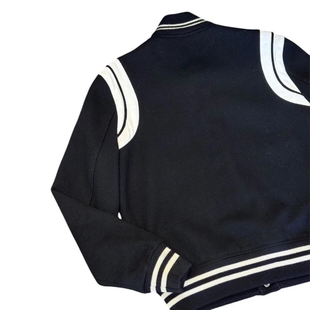 SAINT LAURENT - サンローラン パリ エディ期 ラム レザー 切替 テディ