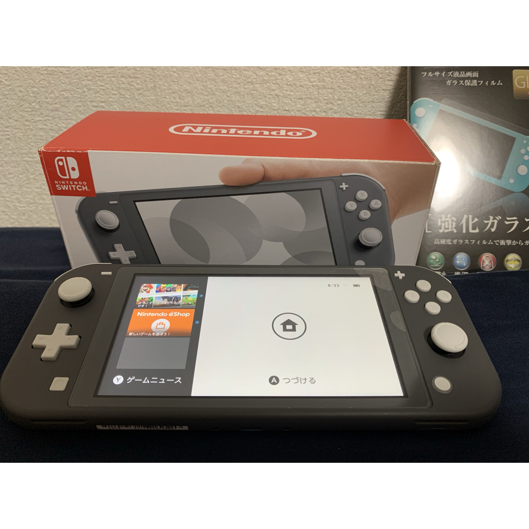 極美品】Nintendo Switch Lite グレー おまけ2点付き♪