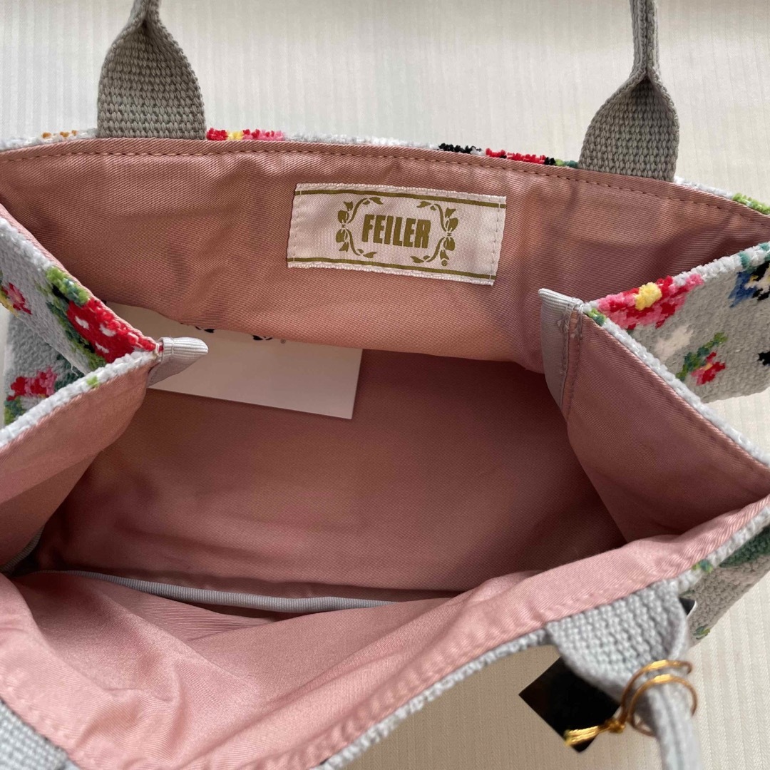 FEILER - フェイラー ベッドサイドバスケット ハイジドット シルバー