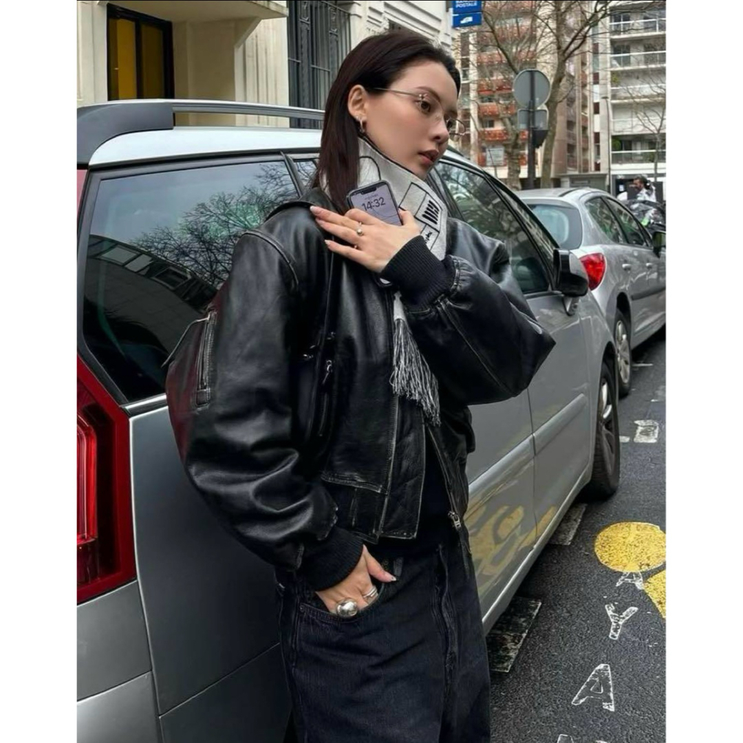 Acne Studios - 【完売品】 acne studios レザー ボンバージャケット